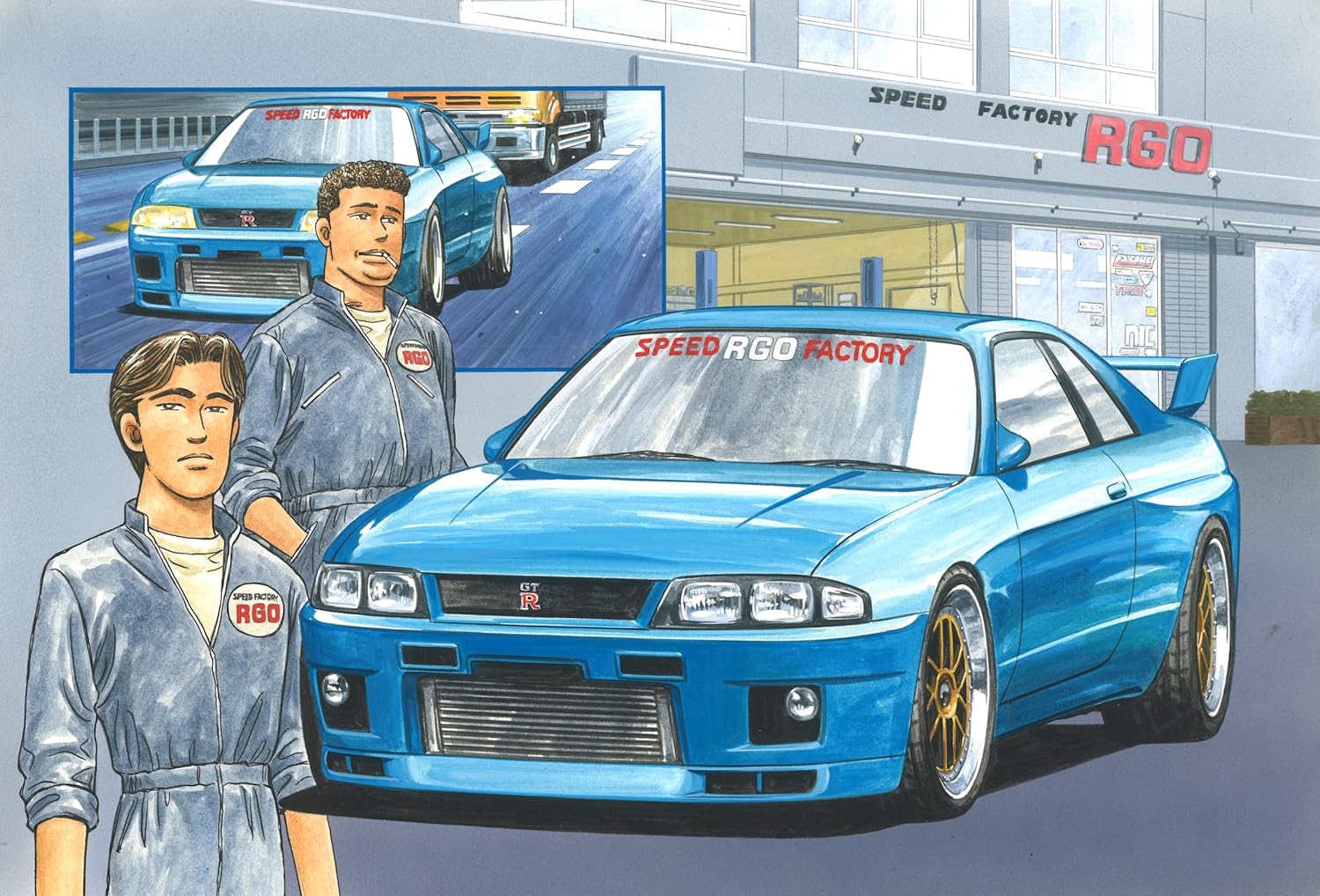 Fujimi 172019 1/24 Wangan Midnight Series No.4 Nissan Skyline GT-R (R33) RGO Wangan-4 - Image 7