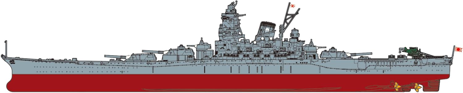Fujimi NEXT-1EX-4 1/700 Japanese Navy Battleship Yamato (Black Deck) with Etching Parts - Image 6