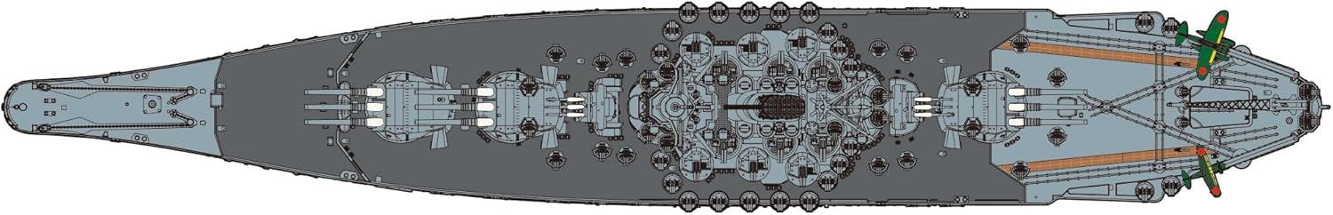 Fujimi NEXT-1EX-4 1/700 Japanese Navy Battleship Yamato (Black Deck) with Etching Parts - Image 7