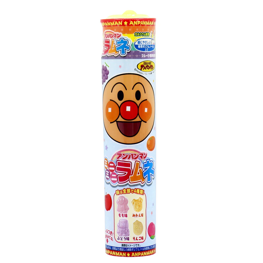 Fujiya Anpanman Mini Ramune Candy, 1 box (10 packs)