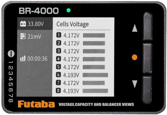 Futaba 00107318-1 BR-4000 Battery Checker with Cell Balance Correction - Image 2