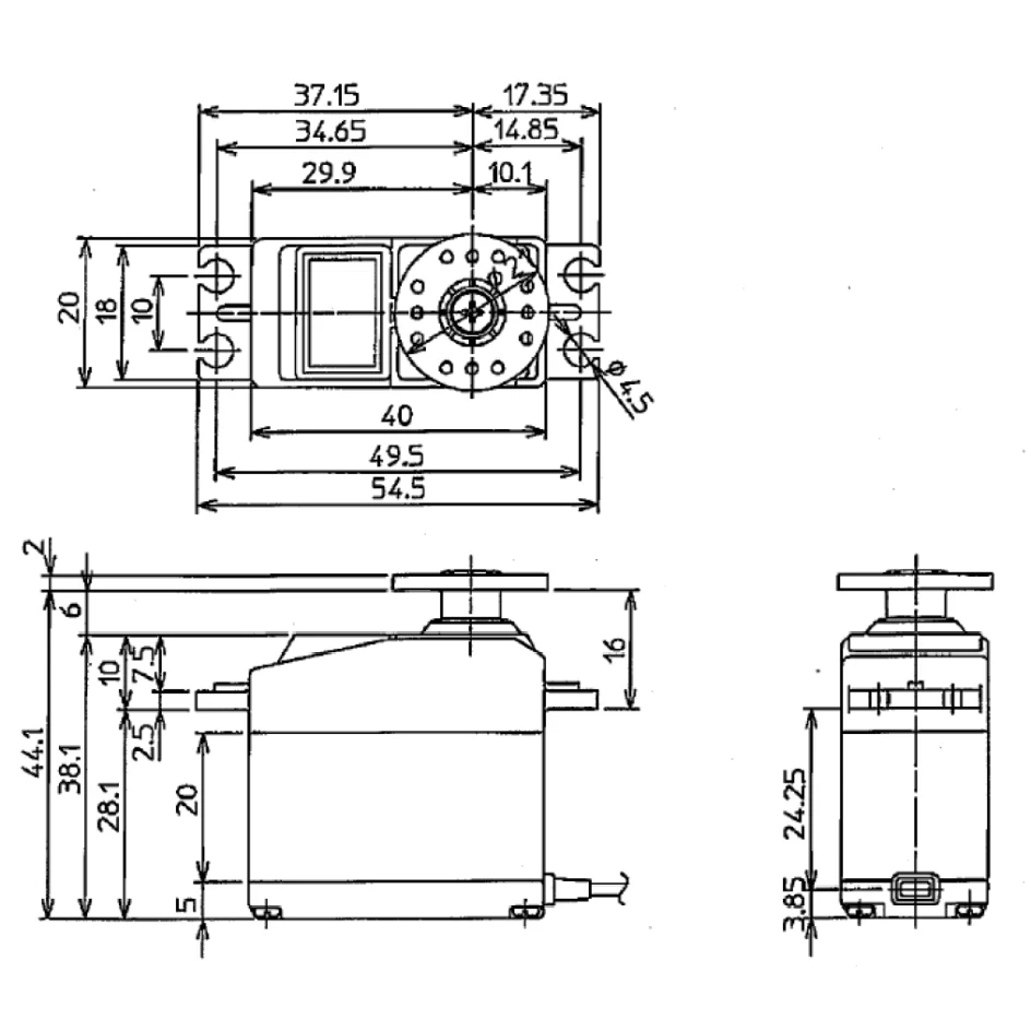 Futaba 107393-3 S-A300 High-Torque Digital Standard Servo for Airplanes - Image 4