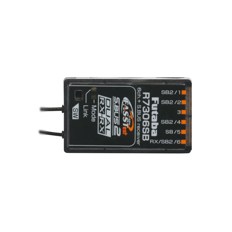 Futaba 107402-3 R7306SB 2.4GHz DUAL RX System Receiver (High Gain Antenna Version) - Image 2
