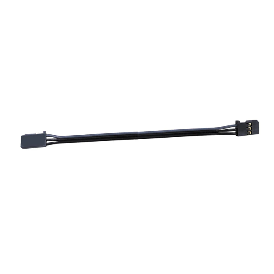 Futaba BC0091 309335 Black Cord Extension for Gyro Connection, 50 Core, 80mm