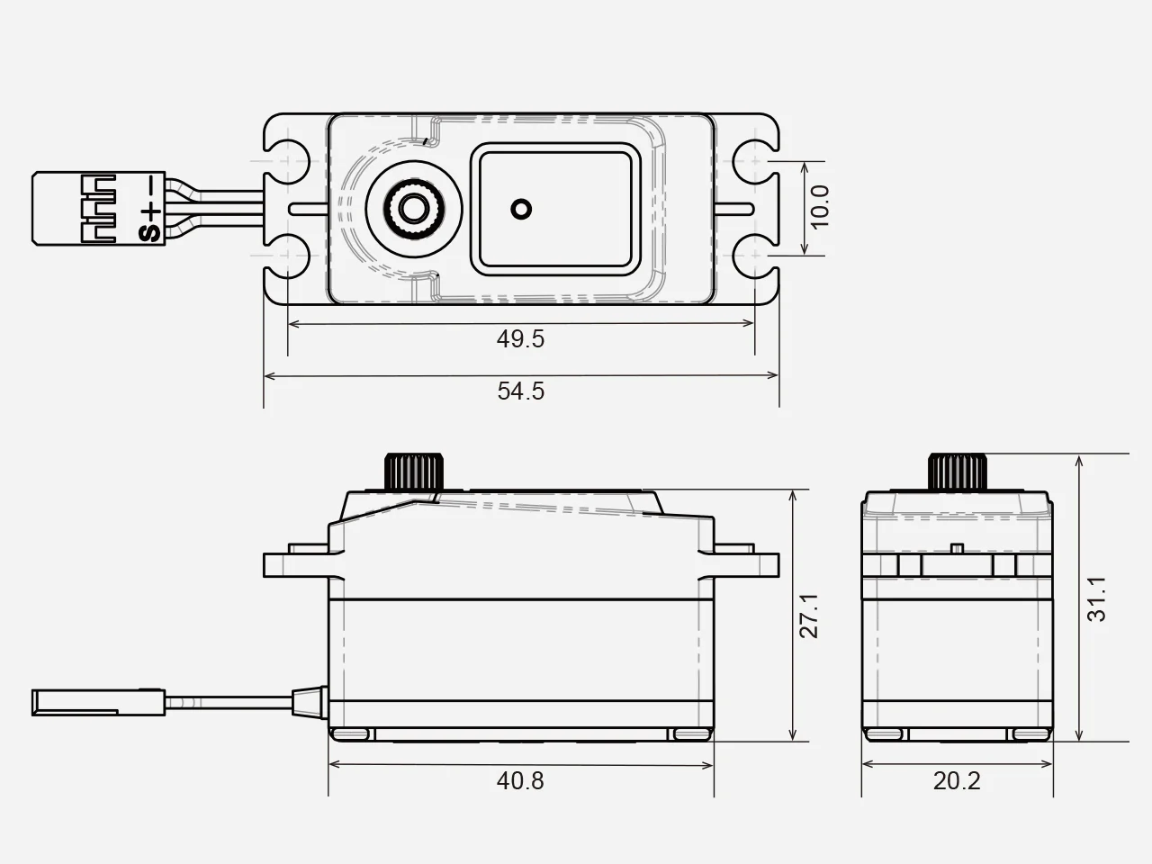 G-Force G0987 GDS-0713L Low Profile Digital Servo - Image 4
