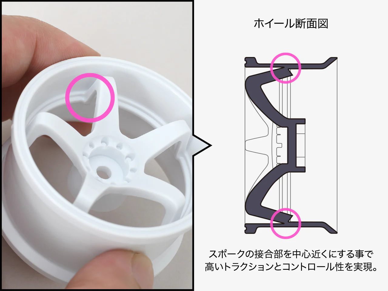 G-Force GD042 N-Type Drift Wheel/+6/Mat Silver - Image 5