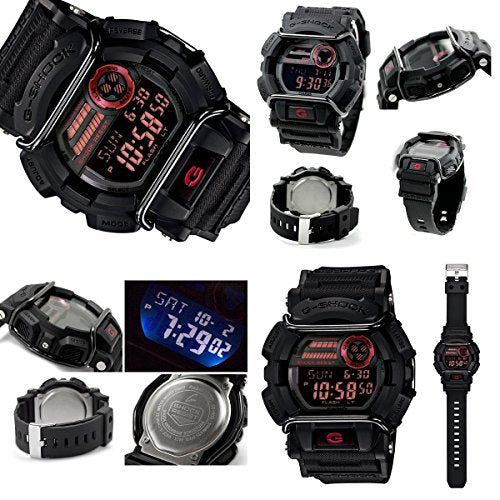G-SHOCK Protector 20気圧防水 デジタル プラベルトウォッチ メンズ向ユニセックス(GD-400-1 GD-400-2 GD-400-3 GD-400-4 GD-400-9) (GD-400-1(ブラック))