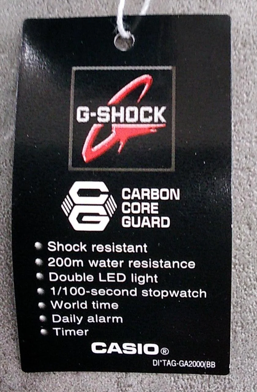 G-SHOCK Quartz Watch GA-2000-1A2DR - Image 6