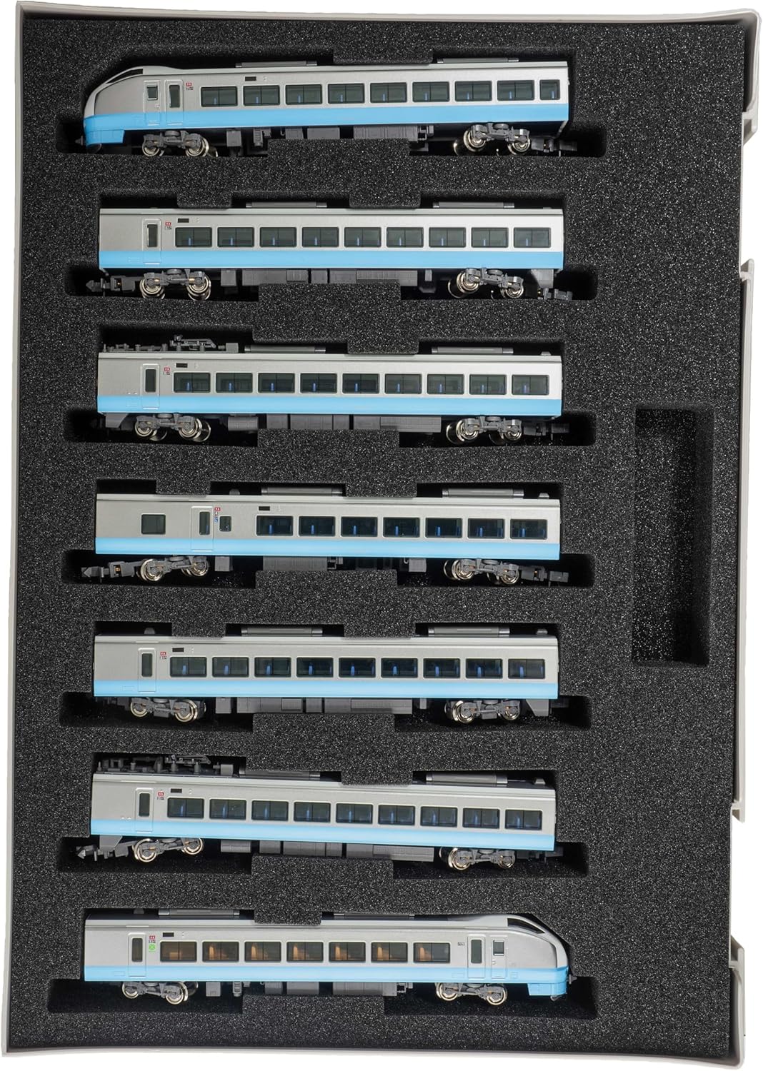 Green Max 50789 N Gauge E653 Series 1000th Generation (Light Blue) 7-Car Set (with Motor Power) - Image 2