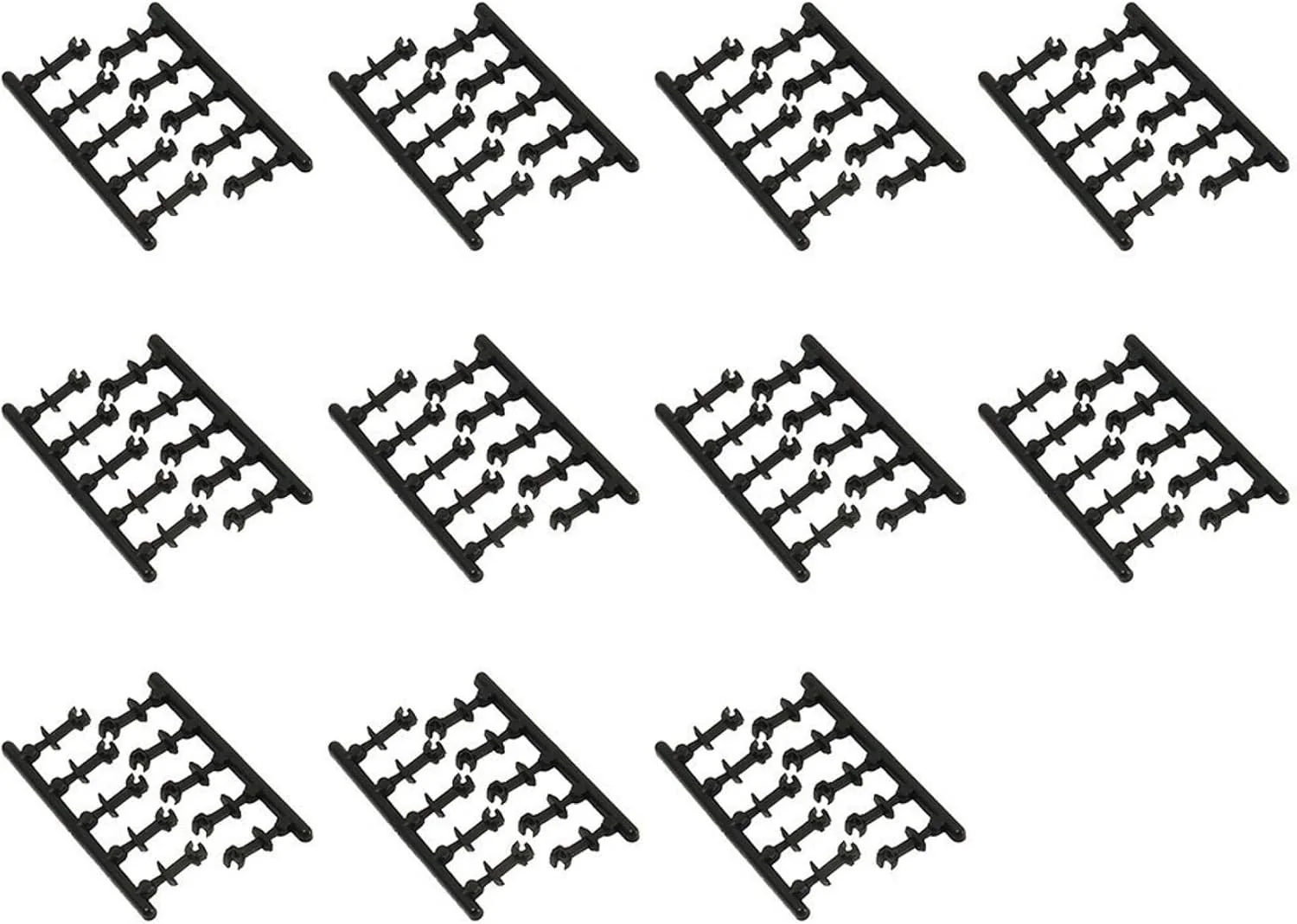 Green Max 8900 N Gauge Knuckle Coupler Value Pack (Medium, Black, 110 Pieces)