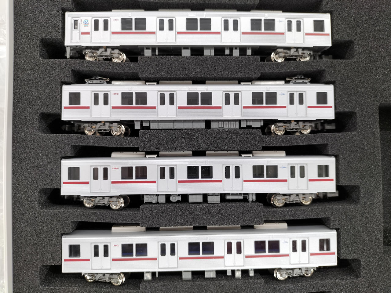 Greenmax Model Railway Tobu 10000 Series 11801 Set Kitasenju to Kuki 120th Anniversary Commemorative Sticker Included - Image 3