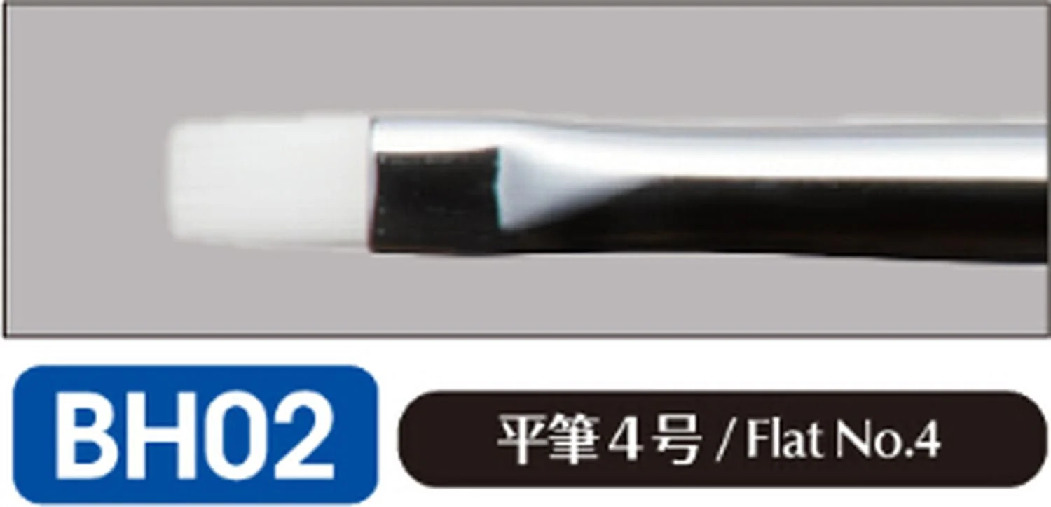 GSI Creos BH02 Mr.BRUSH STARLINER Flat Brush No. 4 - Image 3