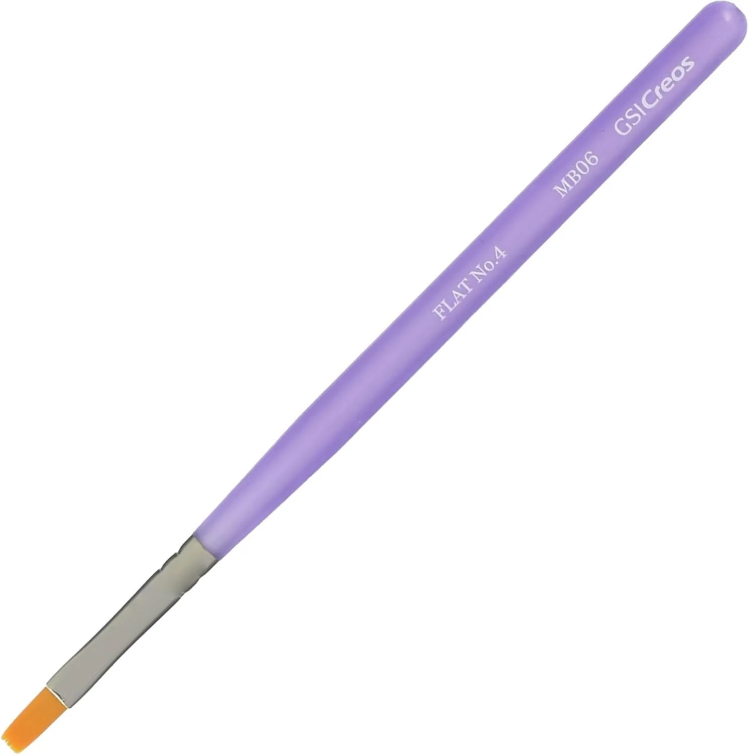 GSI Creos MB06 G Tool Flat Brush No. 4 Hobby Paint Brush - Image 3