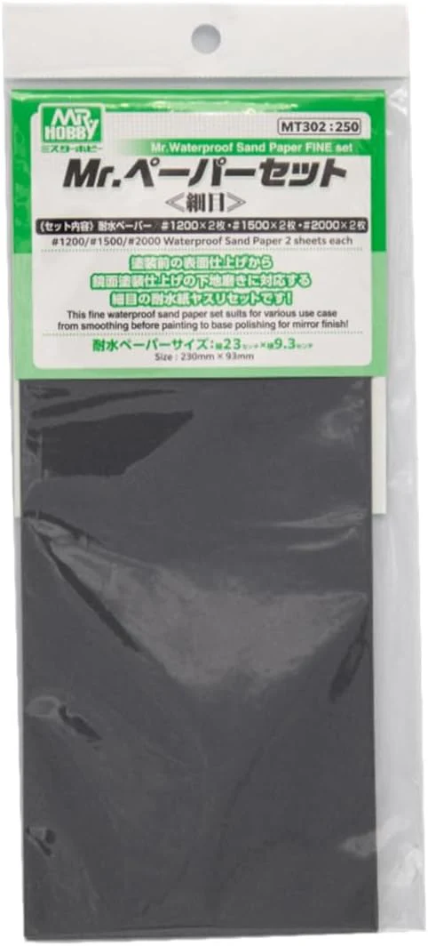 GSI Creos MT302 G Tools Mr. Paper Set, Fine (No. 1200 x 2, 1500 x 2, 2000 x 2) - Image 2