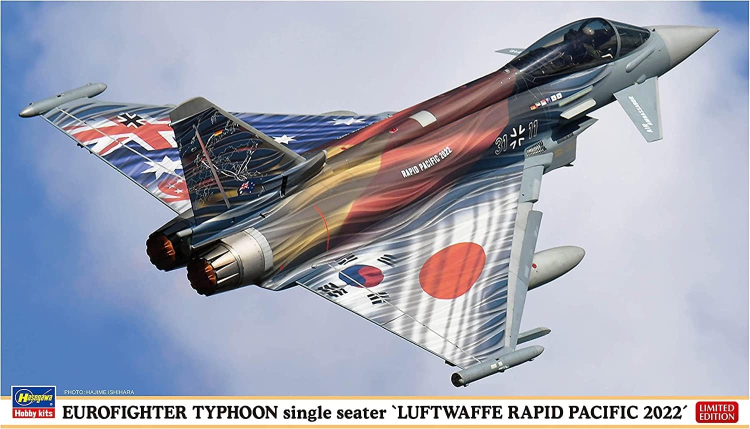 Hasegawa 02430 1/72 Eurofighter Typhoon Single Seater Luftwaffe Rapid Pacific 2022 - Image 2