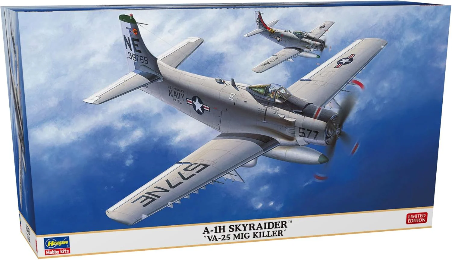 Hasegawa 02527 1/72 A-1H Skyraider VA-25 MiG Killer