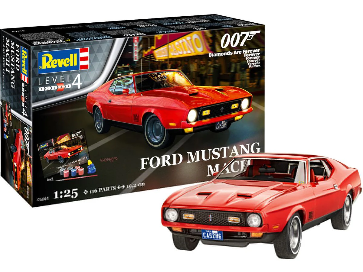 Hasegawa 05664 1/25 Ford Mustang 007 Diamonds Are Forever - Image 2