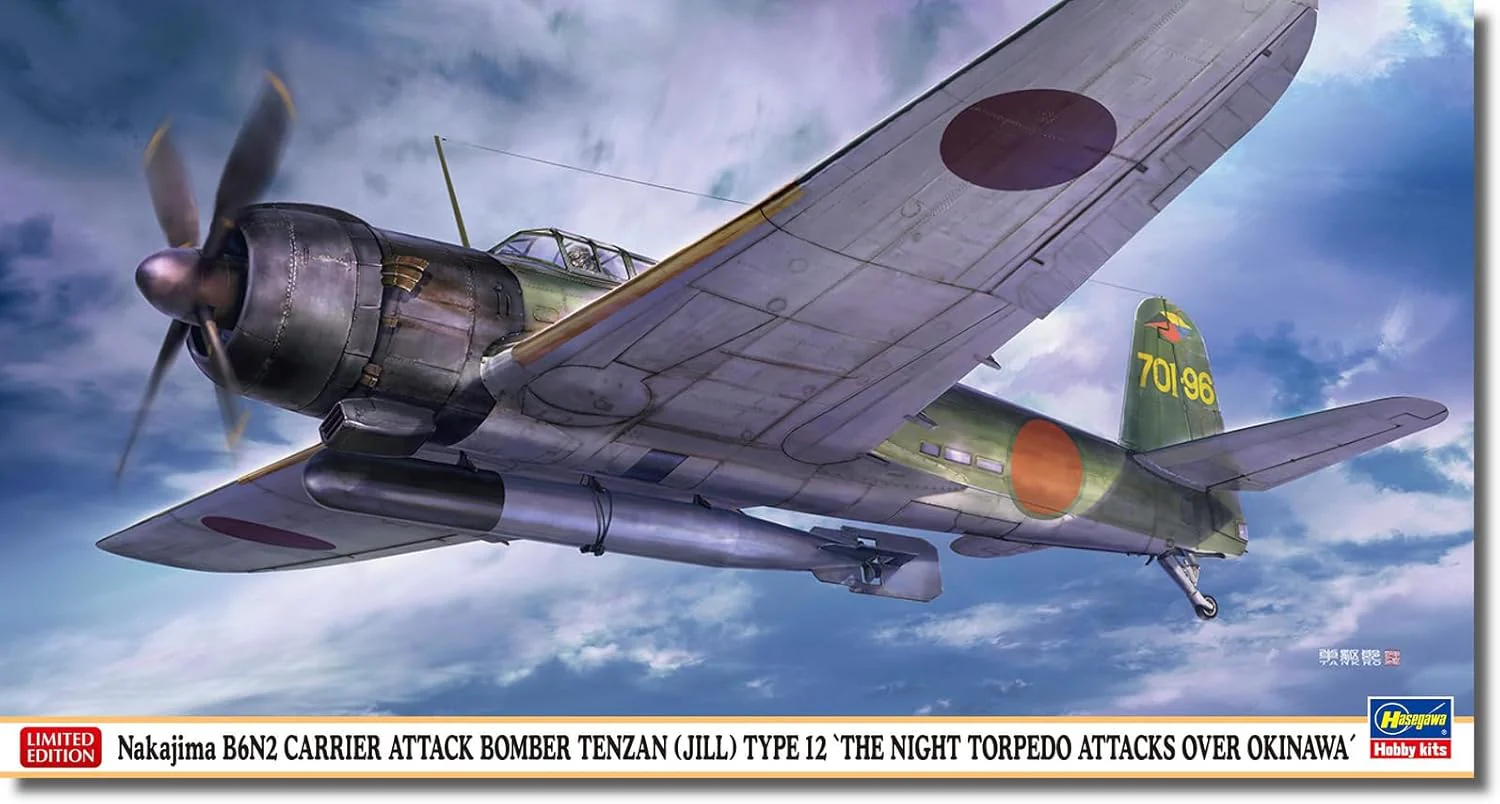 Hasegawa 07536 1/48 Nakajima B6N2 Aircraft Tenzan Type 12 Okinawa Night Thunderstrike - Image 4