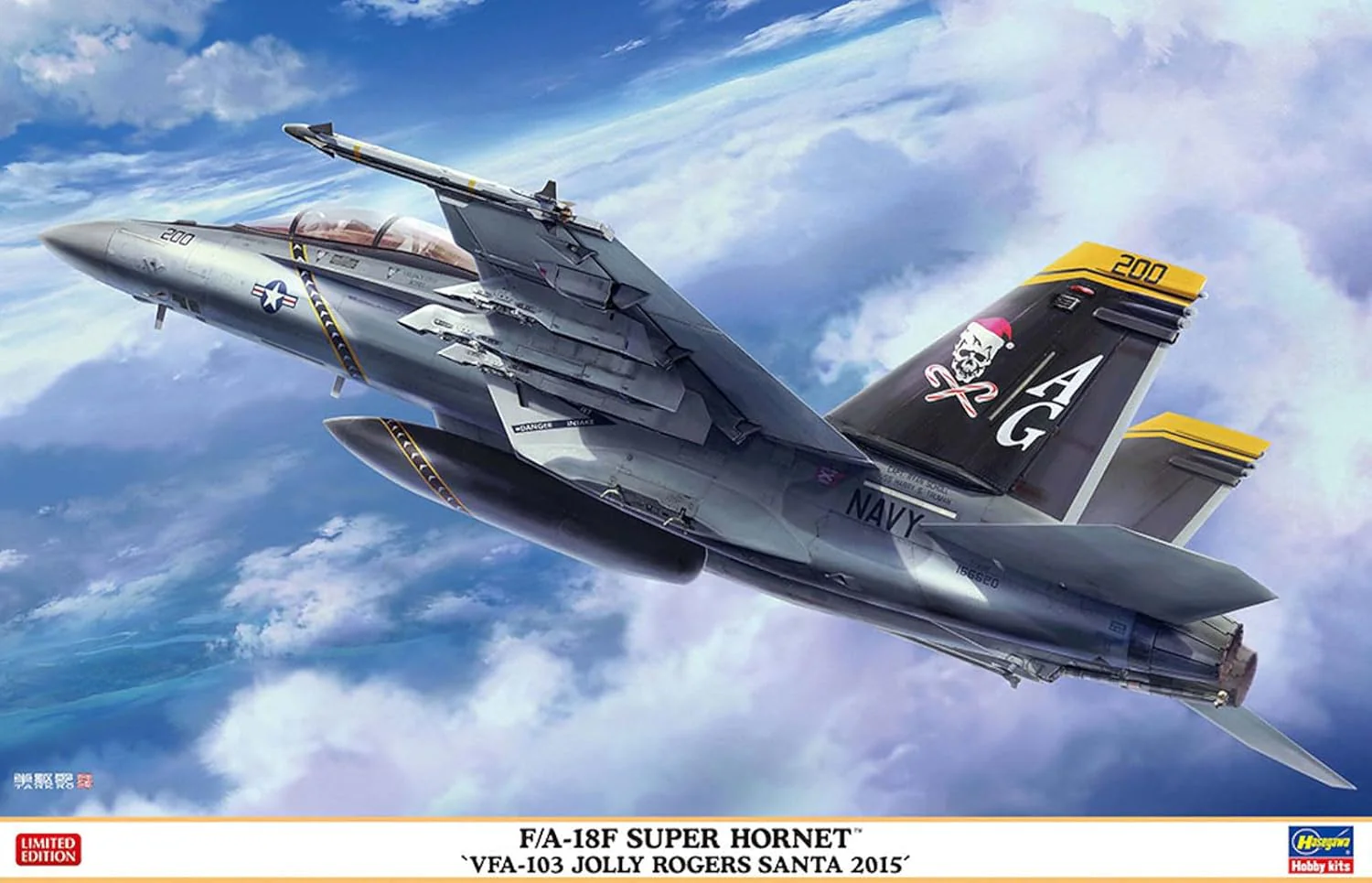 Hasegawa 07560 1/48 F/A-18F Super Hornet VFA-103 Jolly Rogers SANTA 2015 - Image 3