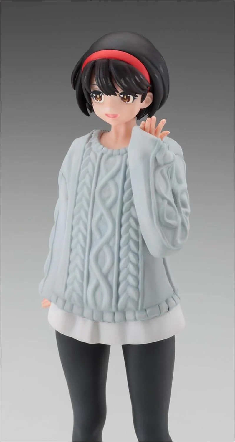 Hasegawa 1/12 Egg Girls Collection No.43 Rei Hasumi (Plain Clothes) Unpainted Resin Kit SP594 - Image 3