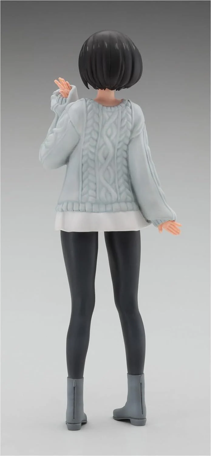 Hasegawa 1/12 Egg Girls Collection No.43 Rei Hasumi (Plain Clothes) Unpainted Resin Kit SP594 - Image 5