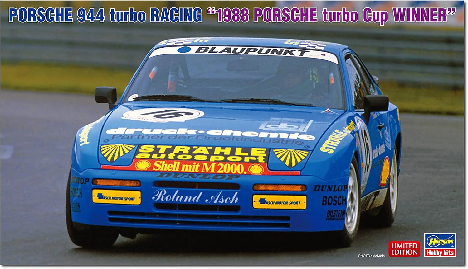 Hasegawa 20637 1/24 Porsche 944 Turbo Racing 1988 Porsche Turbo Cup Winner - Image 2