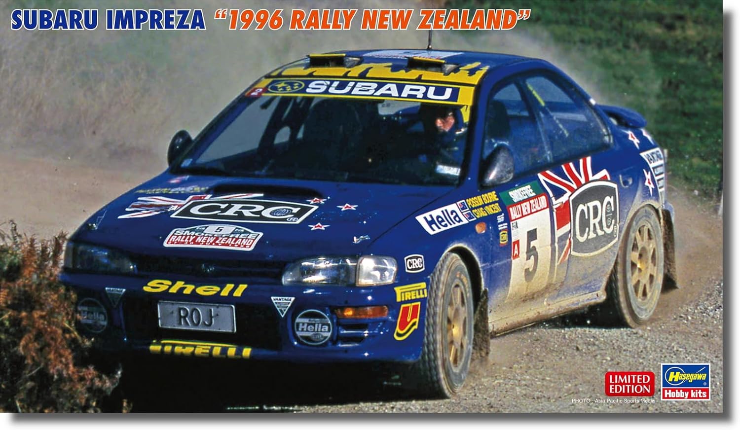 Hasegawa 20696 1/24 Subaru Impreza 1996 Rally New Zealand Plastic Model - Image 2