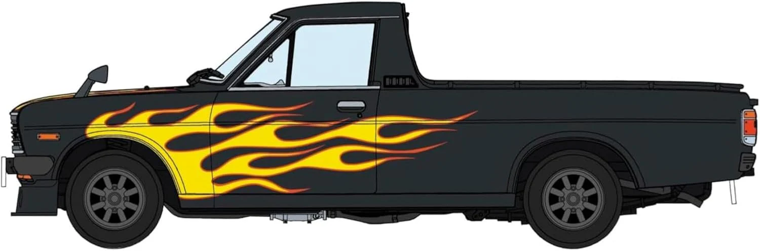 Hasegawa 20751 1/24 Nissan Sunny Truck (GB122) Fire Pattern w/Chin Spoiler - Image 5