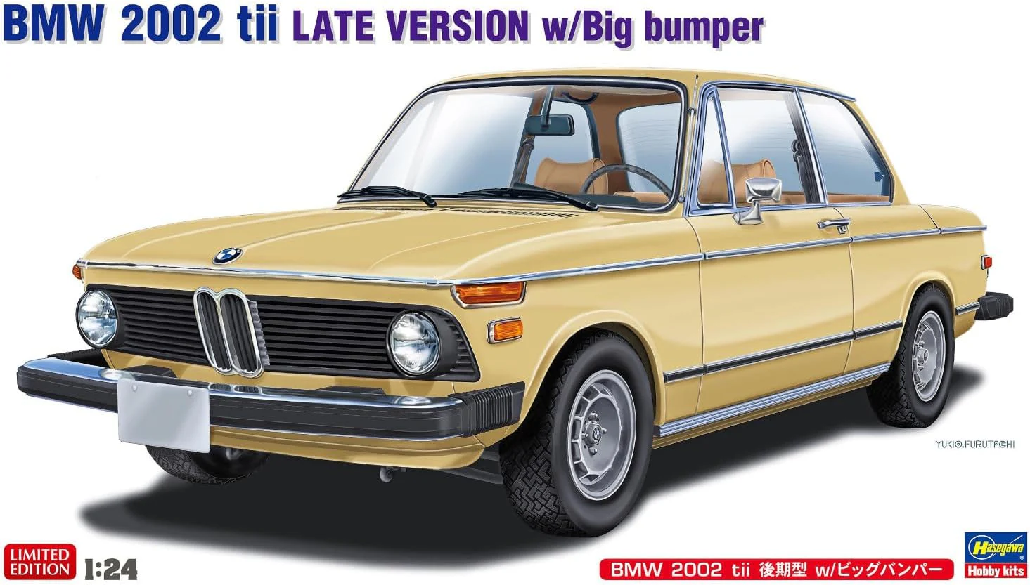 Hasegawa 20756 1/24 BMW 2002 tii Late Model w/Big Bumper - Image 2