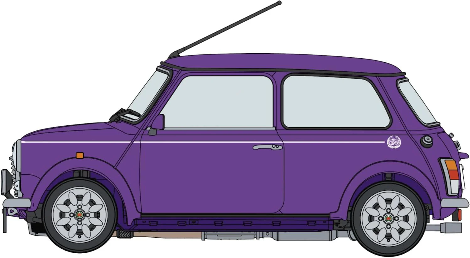 Hasegawa 20814 1/24 Mini Cooper Sport Pack Limited Amaranth Purple (1998) - Image 6