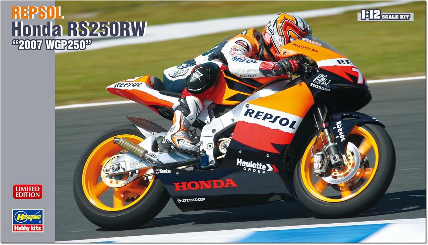 Hasegawa 21769 1/12 Repsol Honda RS250RW 2007 WGP250 - Image 2
