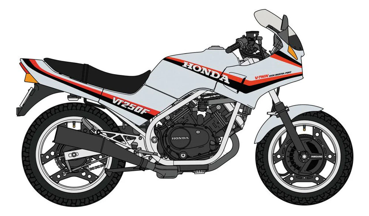 Hasegawa 21771 1/12 HONDA VT250F (MC08) (1984) Silver Color - Image 2