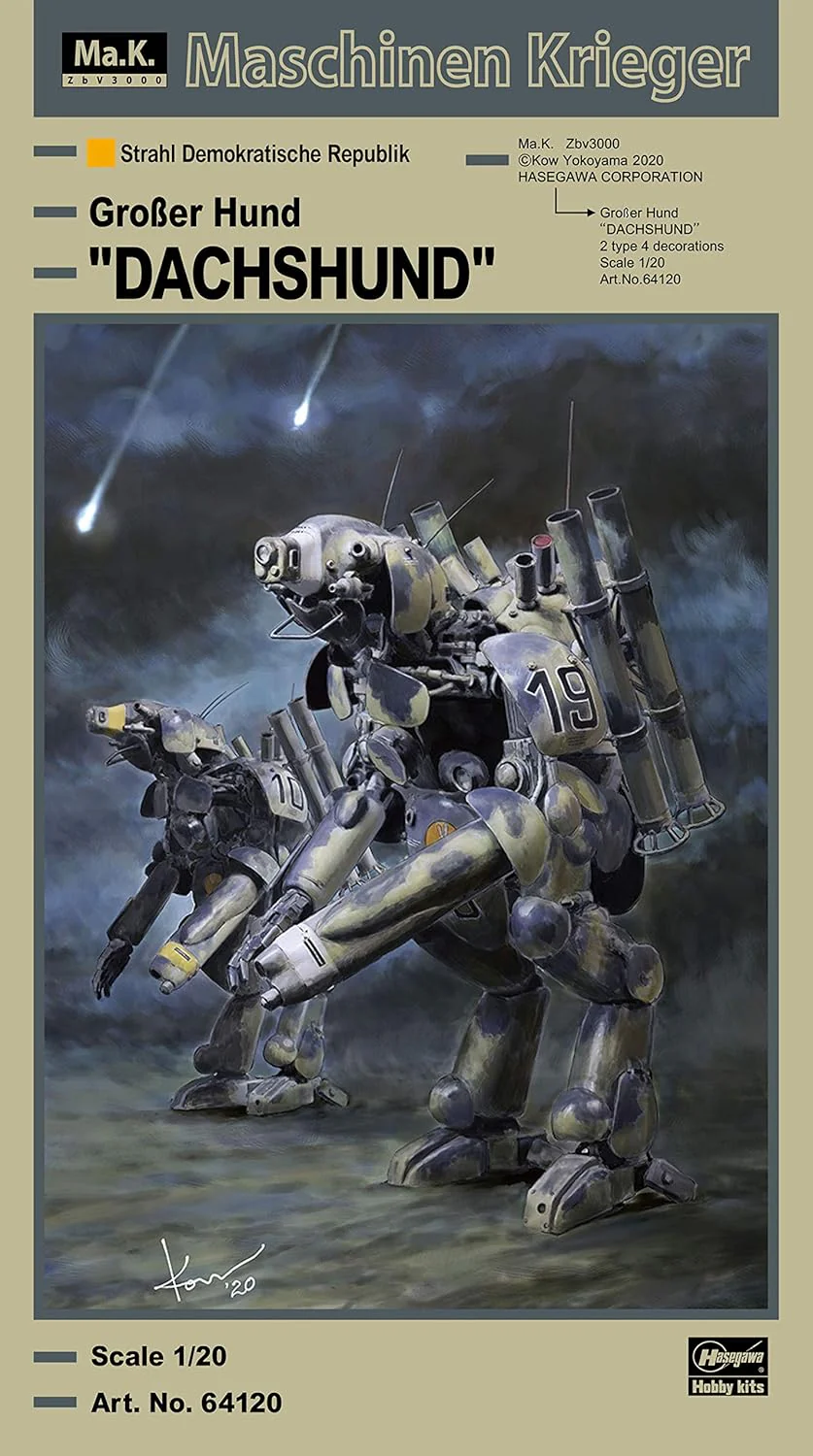 Hasegawa 64120 1/20 Machinen Krieger Humanoid Type Unmanned Interceptor Großer Hund Dachshund - Image 8