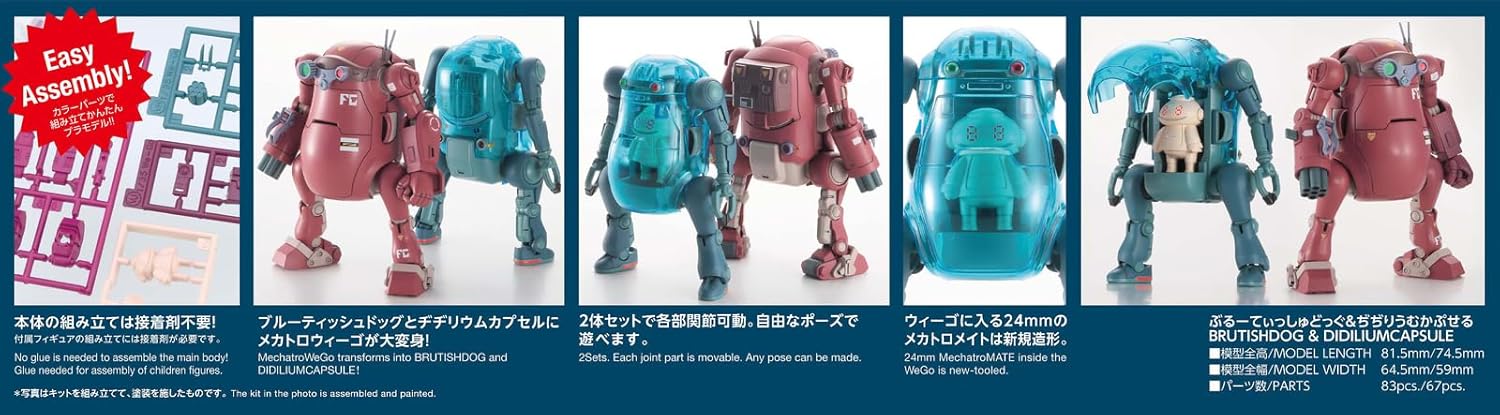 Hasegawa 64811 1/35 Mechatro Weigo Bottoms Collaboration Series Vol. 2 Burutyssyu Dougu & Jiri Umukapuse - Image 22