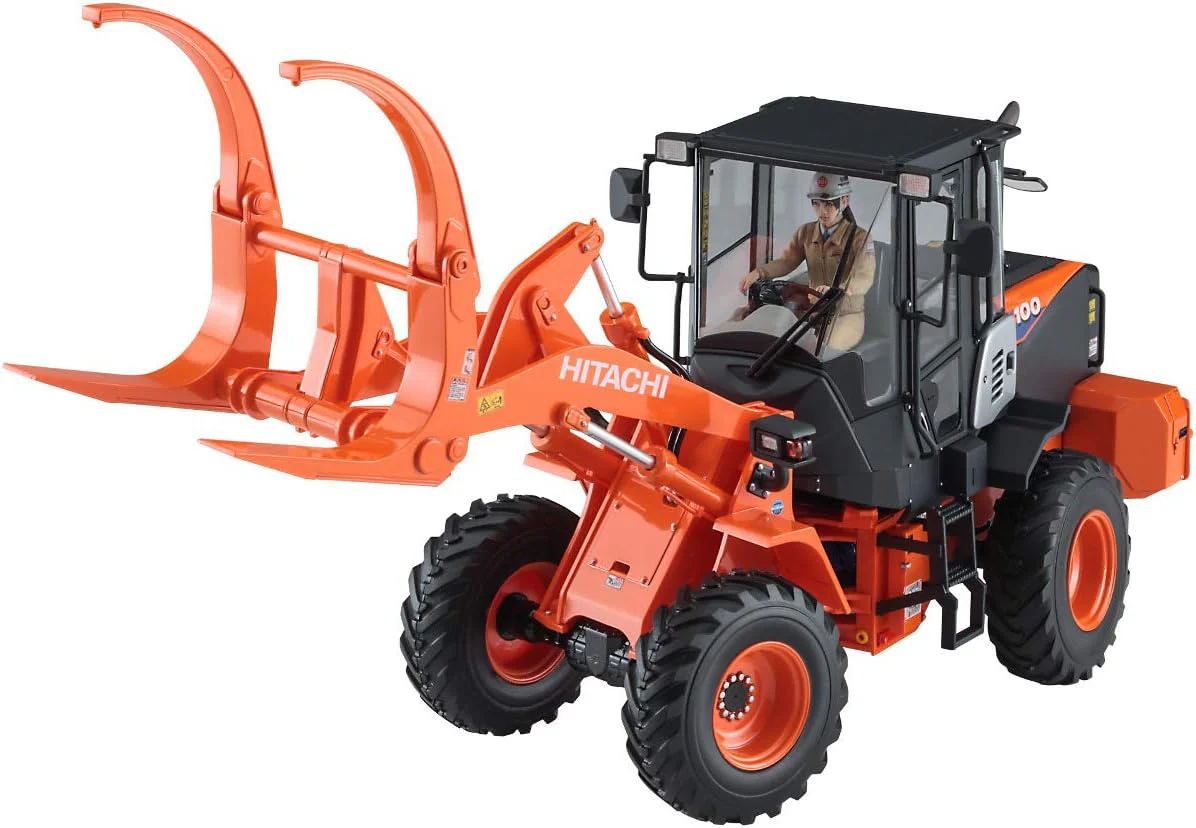 Hasegawa 66105 1/35 Hitachi Wheel Loader ZW100-6 Log Grapple Working Machine - Image 6