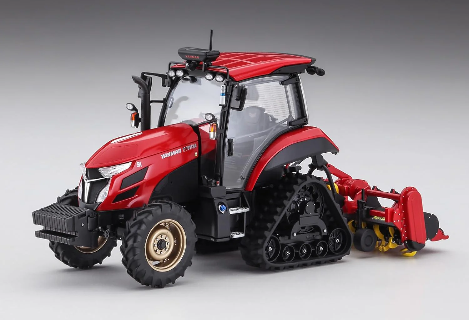 Hasegawa 66112 1/35 Construction Machinery Series Yanmar Tractor YT5113A "Robot Tractor" Delta Crawler/Rotary - Image 4