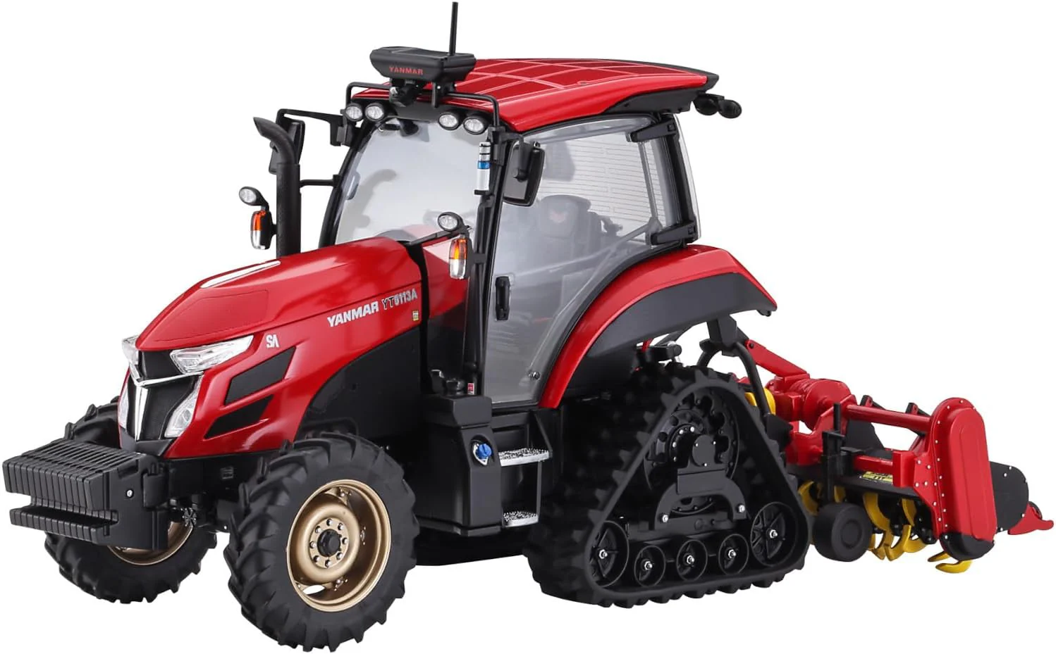 Hasegawa 66112 1/35 Construction Machinery Series Yanmar Tractor YT5113A "Robot Tractor" Delta Crawler/Rotary - Image 9