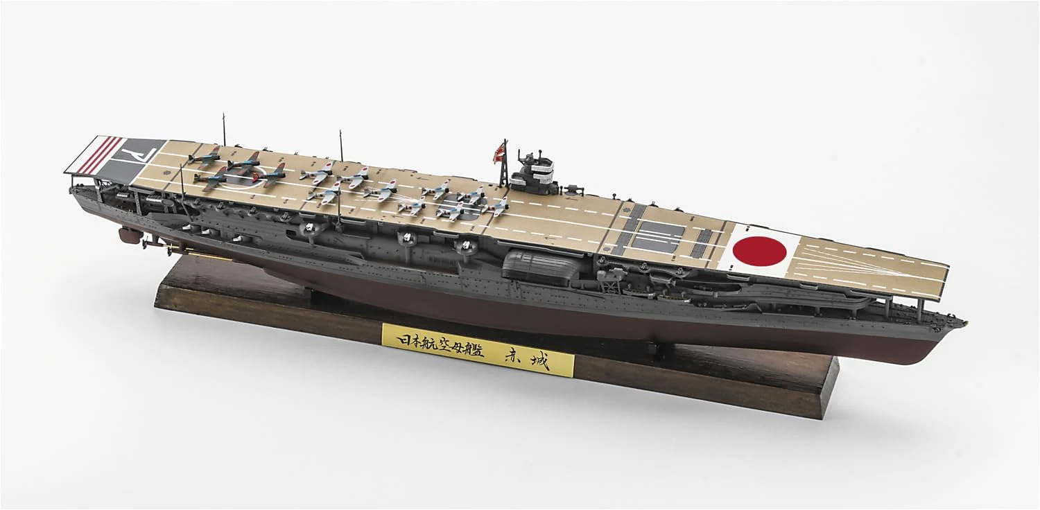 Hasegawa CH127 1/700 Japanese Navy Aircraft Carrier Akagi Full Hull Version Battle of Midway - Image 5