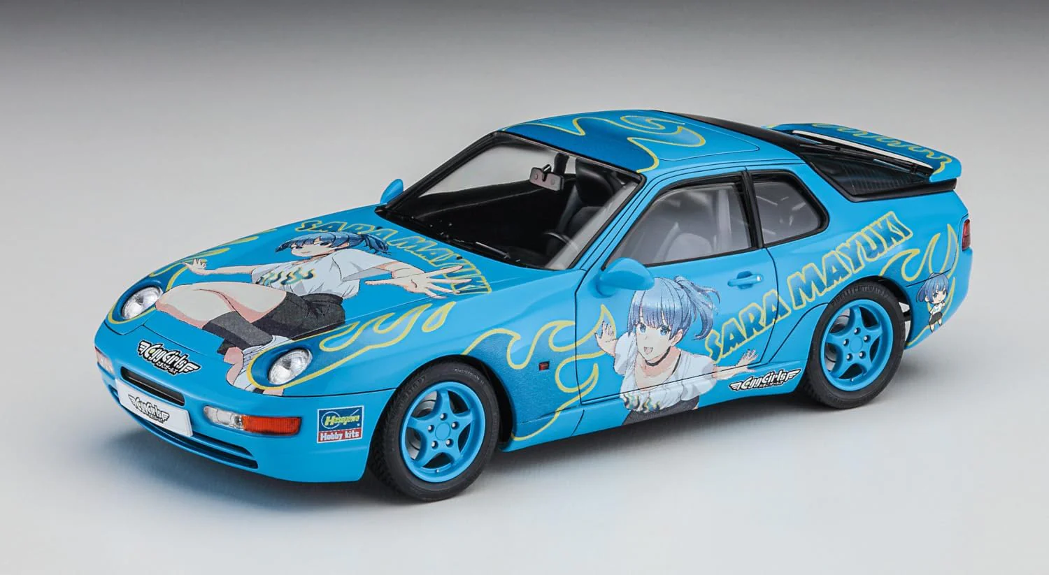 Hasegawa SP615 1/24 Porsche 968 Egg Girls Sara Maiyuki w/Figure - Image 5