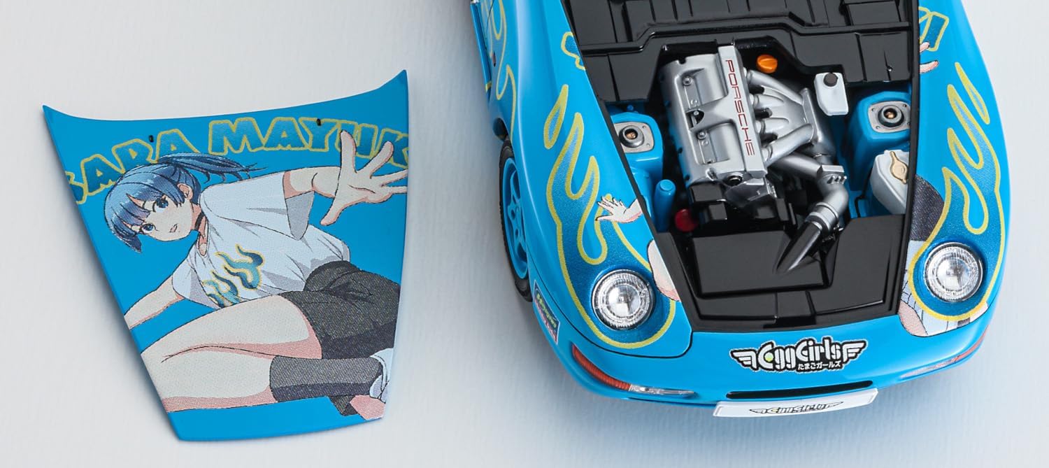 Hasegawa SP615 1/24 Porsche 968 Egg Girls Sara Maiyuki w/Figure - Image 7