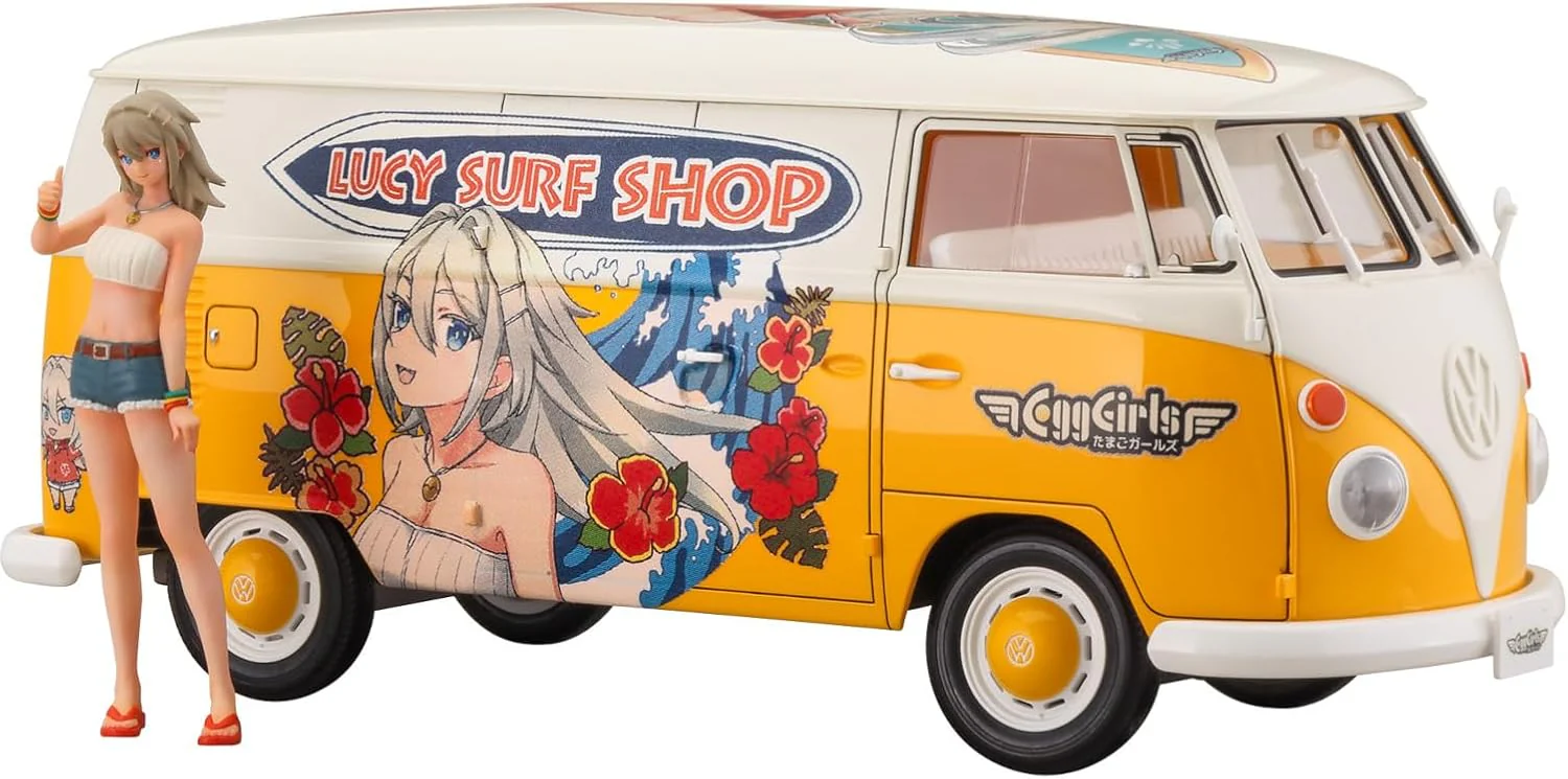 Hasegawa SP658 1/24 Hasegawa Tamago Girls: Volkswagen Type 2 Delivery Van Lucy McDonnell w/Figure