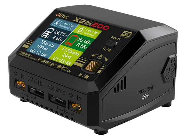 HiTEC 44348 Multi Charger X2 AC PLUS 200 - Image 2
