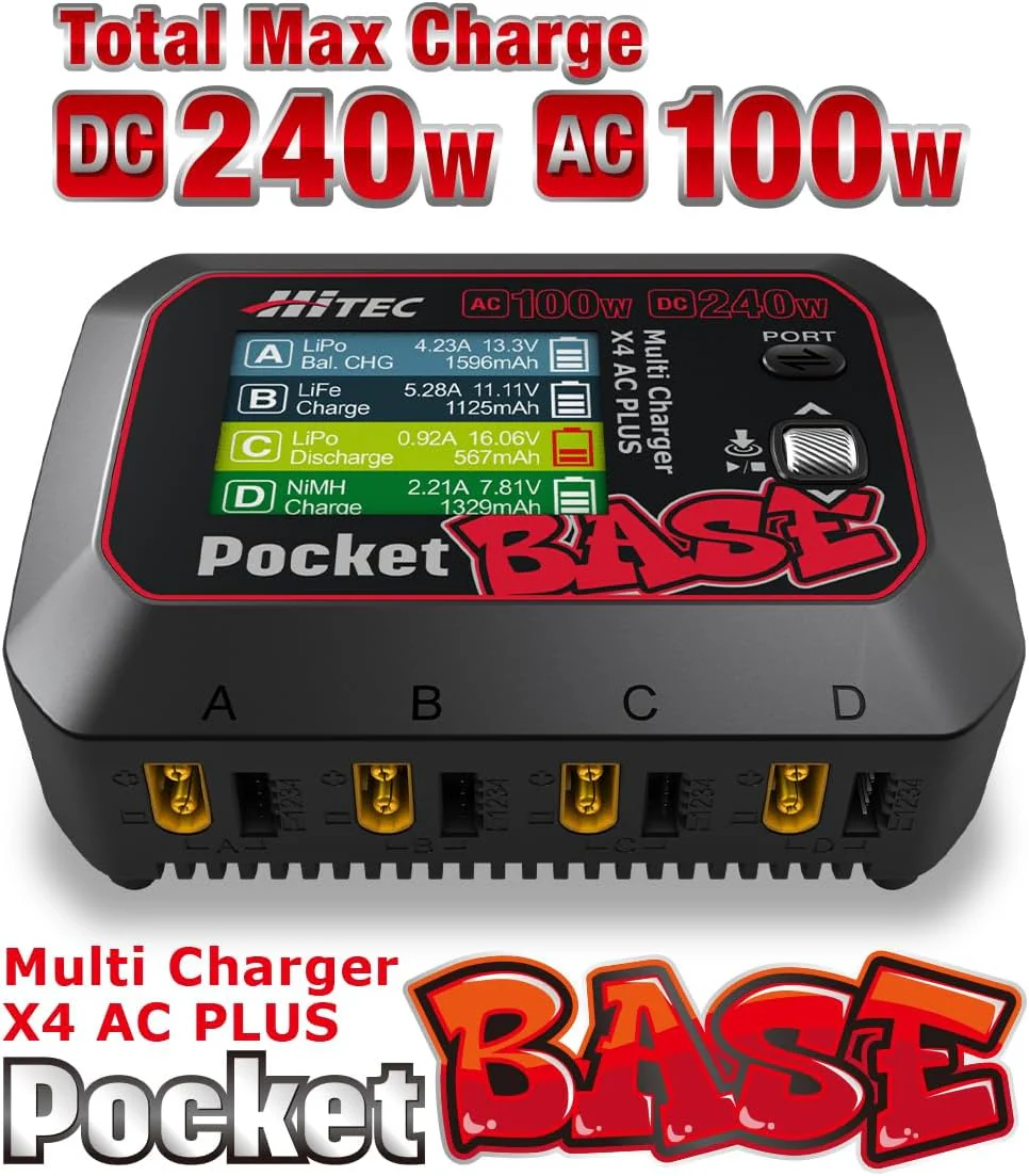 HiTEC 44367 Multi Charger X4 AC PLUS [Pocket BASE] - Image 7