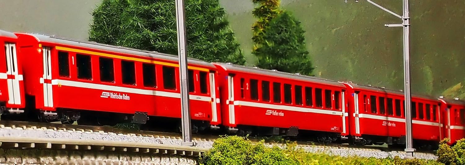 KATO 10-1413 Alpine Red Passenger Car EWⅠ Basic Set (4 Cars)