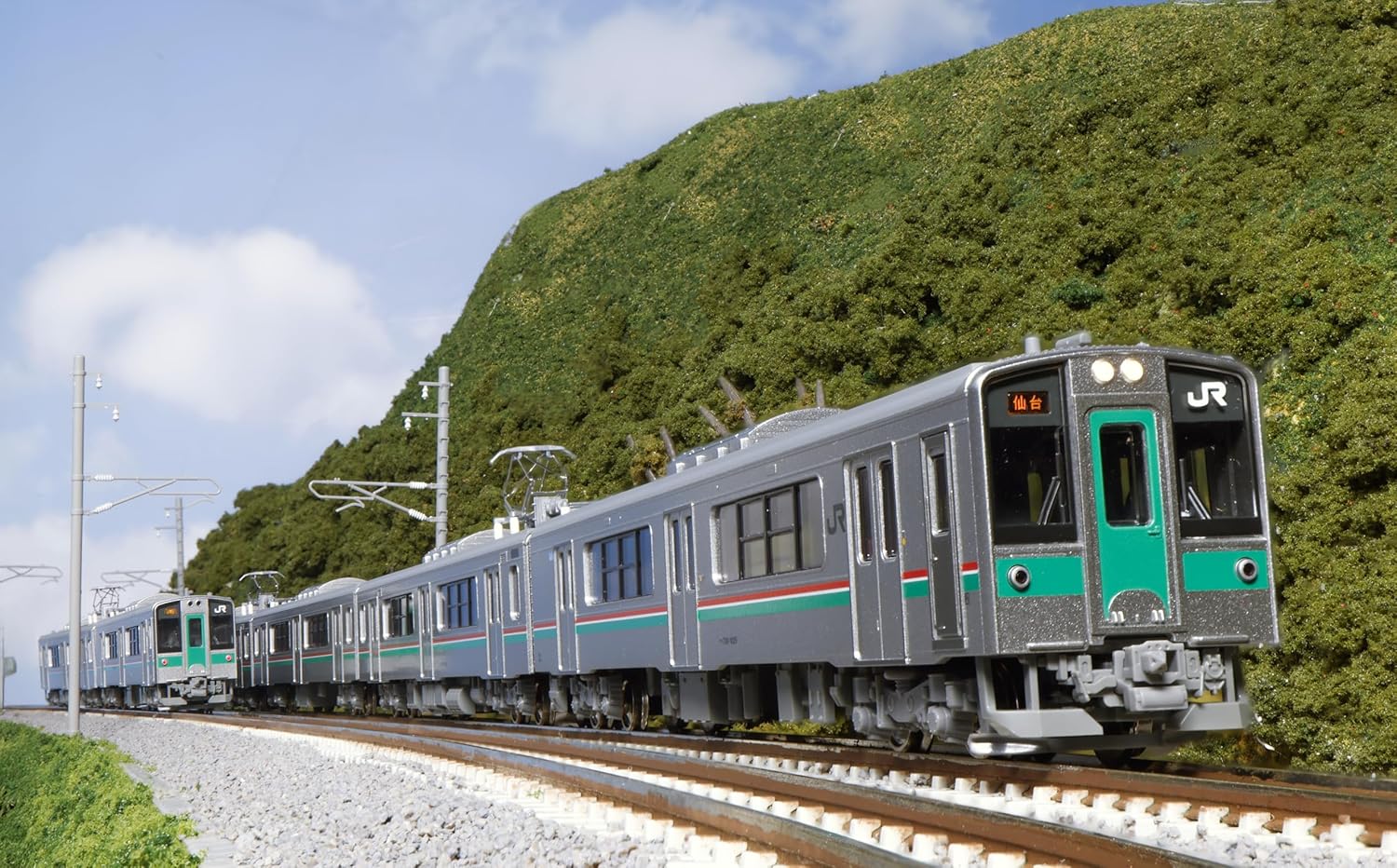 KATO 10-1554S N Gauge 701 Series 1000 Sendai Color 2 Cars Set - Image 2