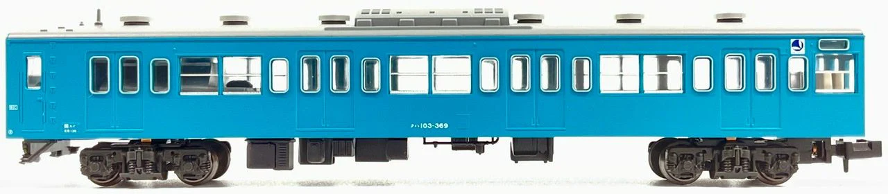 KATO 10-1743A N-Gauge 103 Series Sky Blue 4 Cars Set 1 - Image 3