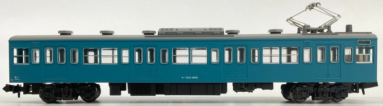 KATO 10-1744A N-Gauge 103 Series Sky Blue Intermediate Car 3 Cars Add-on Set - Image 3
