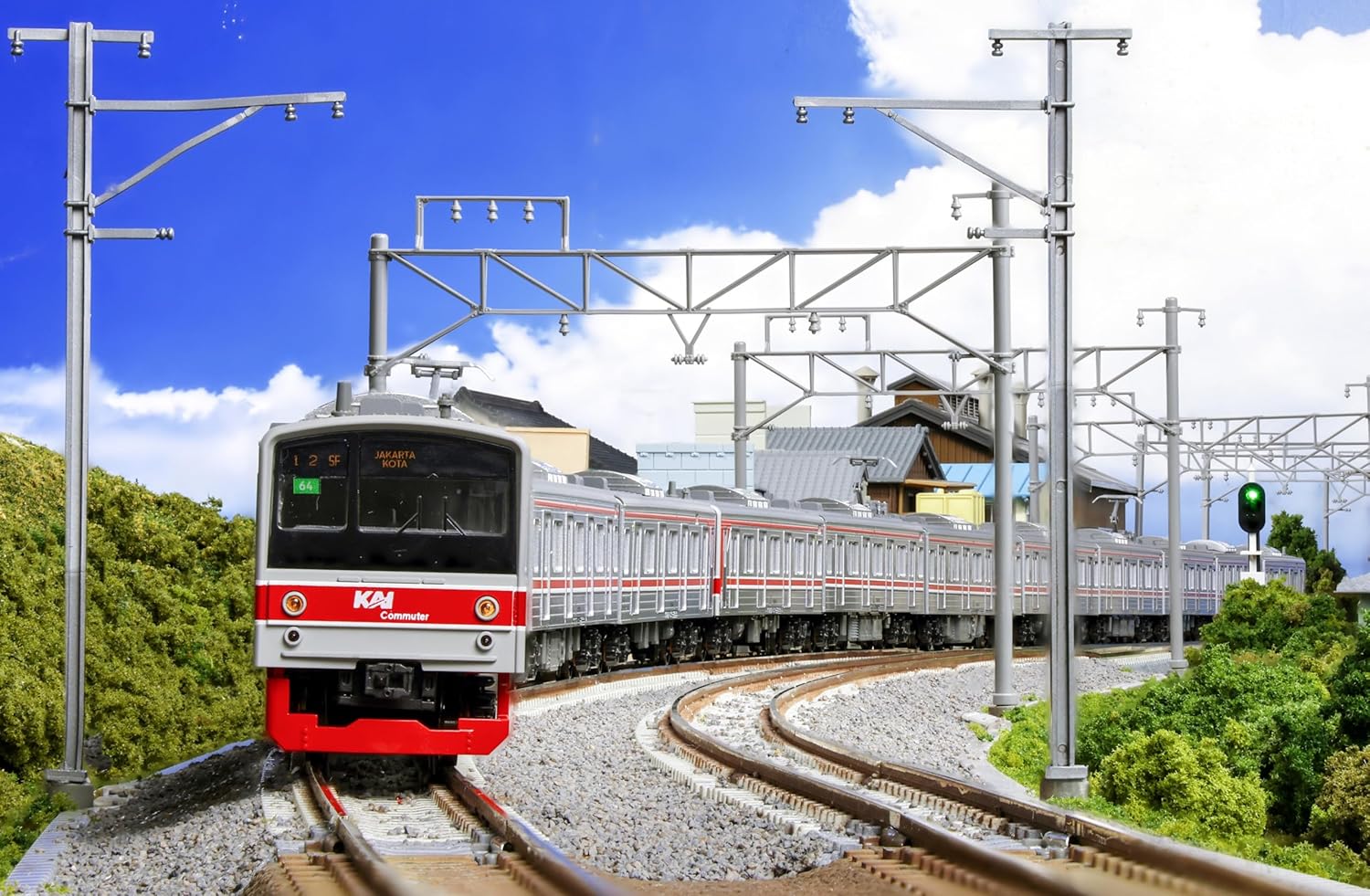 KATO 10-1755 N Gauge Indonesian Commuter Railway 205 Series 12-Car Set - Image 22