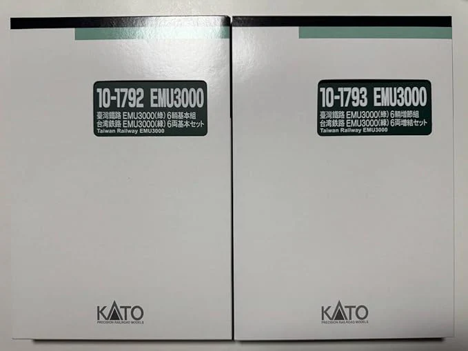 KATO 10-1793 (N scale) Taiwan Railway EMU3000 (Green) 6-Car Extension Set - Image 2