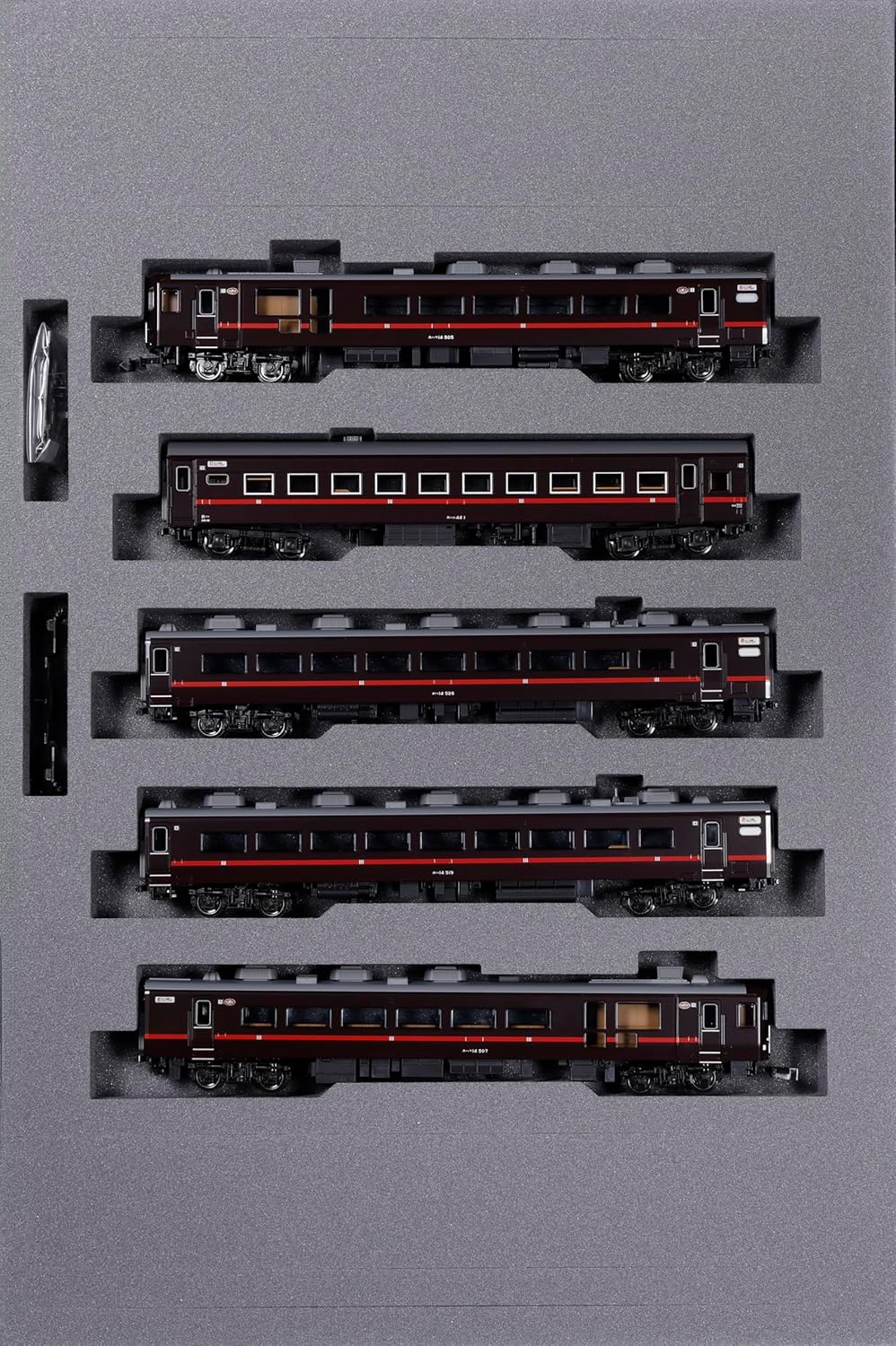 KATO 10-1957 N Gauge 14 Series 500 Series "Steam Locomotive Winter Wetlands" 5-Car Set - Image 2